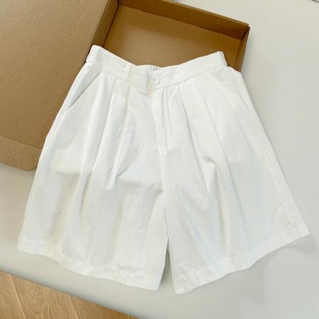 BY18026# 夏季新款洗水棉简版休闲短裤女高腰A字百搭阔腿五分热裤 服裝批發女裝批發服飾貨源