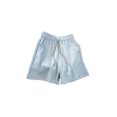 BY18028# 夏季新款简约休闲运动短裤女宽松透气百搭阔腿五分热裤 服裝批發女裝批發服飾貨源