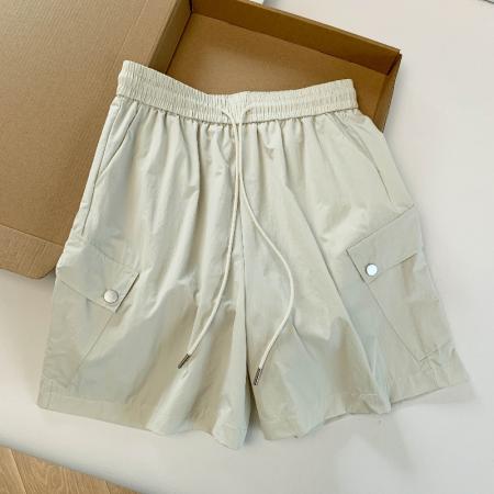 BY18029# 夏季新款美式冰丝工装短裤女宽松百搭透气休闲五分运动裤 服裝批發女裝批發服飾貨源