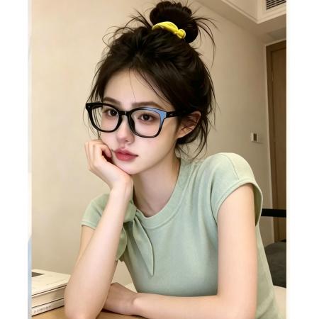 BY18039# 绑带圆领冰丝短袖针织T恤女夏季新款修身百搭小飞袖小衫上衣 服裝批發女裝批發服飾貨源