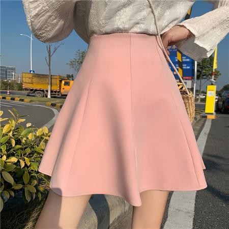 BY18064# 春夏韩版新款糖果多色高腰显瘦百搭蓬蓬裙A字半身裙女 服裝批發女裝批發服飾貨源