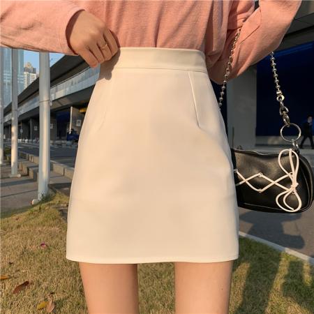 BY18068# 春夏韩版基础糖果色半身裙A字高腰学生百搭裙 服裝批發女裝批發服飾貨源