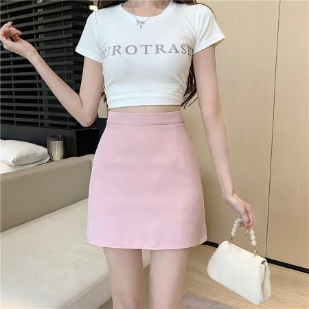 BY18069# 春夏多色半身裙女高腰A字裙防走光短裙包臀裙 服裝批發女裝批發服飾貨源