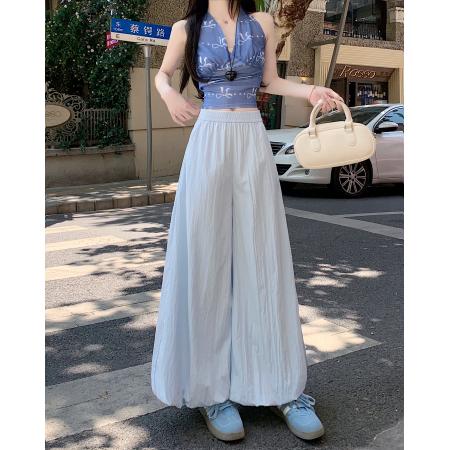 BY18071# 花苞裙裤女夏季新款高腰宽松显瘦垂感灯笼裤休闲阔腿裤 服裝批發女裝批發服飾貨源