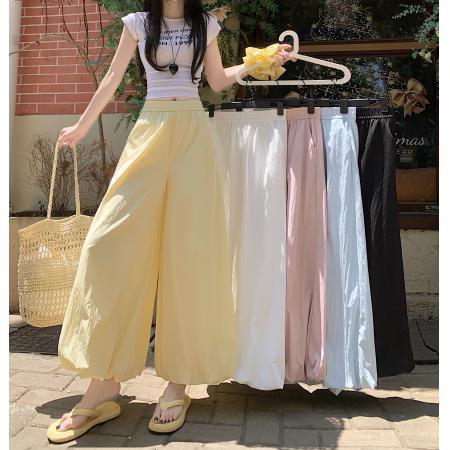 BY18071# 花苞裙裤女夏季新款高腰宽松显瘦垂感灯笼裤休闲阔腿裤 服裝批發女裝批發服飾貨源