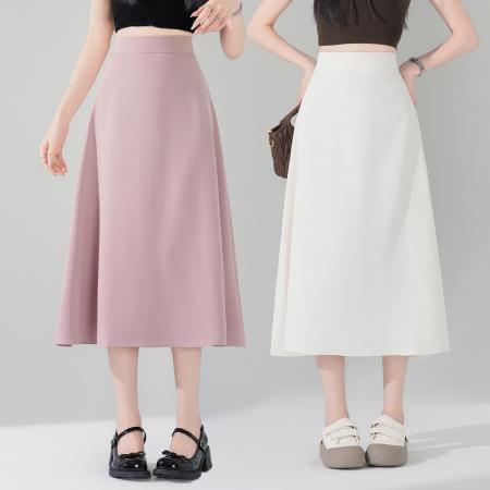 BY18075# 春夏季新款显瘦百搭韩版纯色小黑裙西服半身裙黑色 服裝批發女裝批發服飾貨源