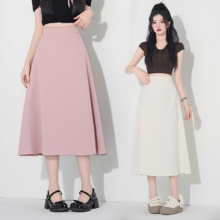 BY18075# 春夏季新款显瘦百搭韩版纯色小黑裙西服半身裙黑色 服裝批發女裝批發服飾貨源