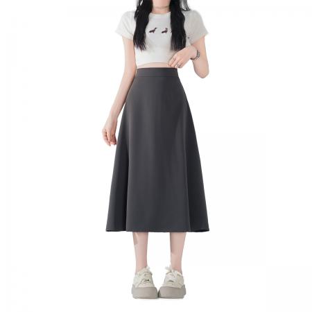 BY18075# 春夏季新款显瘦百搭韩版纯色小黑裙西服半身裙黑色 服裝批發女裝批發服飾貨源