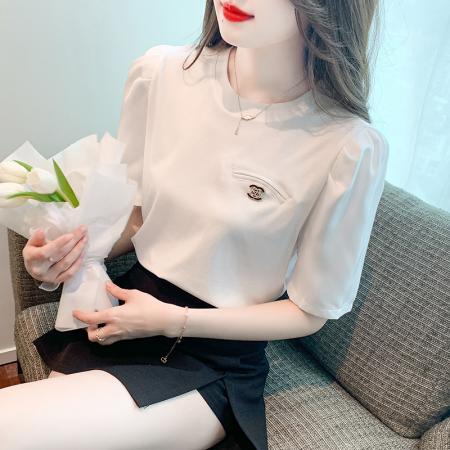 BY18102# 夏季新款上衣T简约时尚女上衣 服裝批發女裝批發服飾貨源