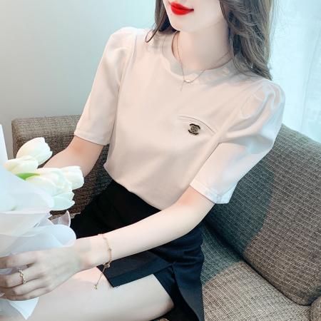 BY18102# 夏季新款上衣T简约时尚女上衣 服裝批發女裝批發服飾貨源