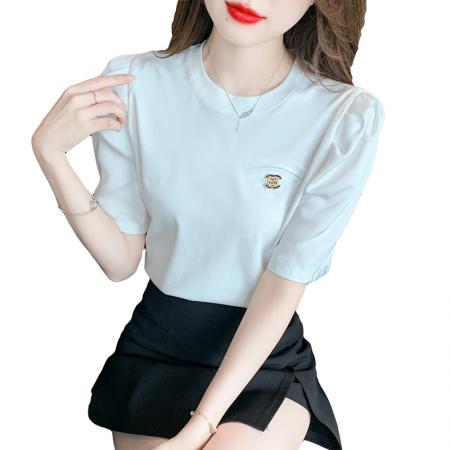 BY18102# 夏季新款上衣T简约时尚女上衣 服裝批發女裝批發服飾貨源