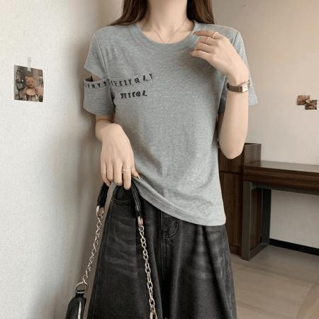 BY18136# 欧货字母印花...