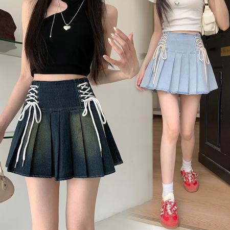 BY18180# 复古双边绑绳...