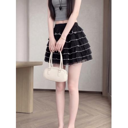 BY18222# 夏季新款蓬蓬裙时尚纯色半身裙清凉修身A字裙  服裝批發女裝批發服飾貨源