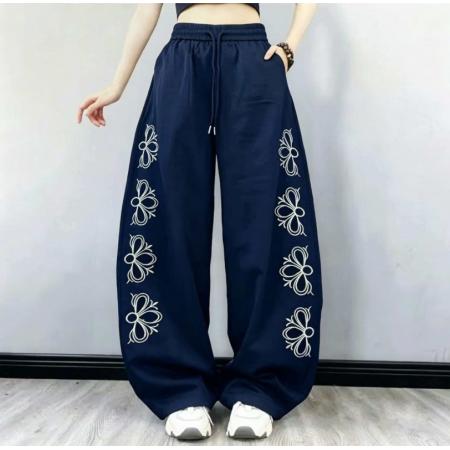 BY18243# 夏季新款刺绣镂空弯刀裤女重工速干拽步舞拉风舞蹈运动裤  服裝批發女裝批發服飾貨源