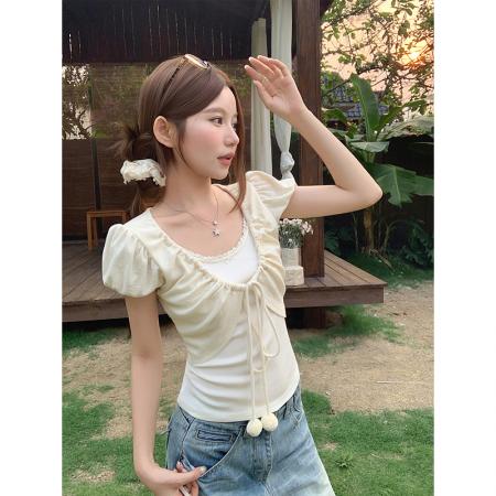 BY18316# 纯欲风假两件...