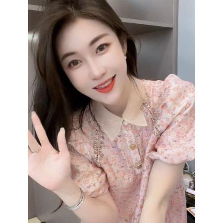 BY18397# 森系碎花甜美娃娃连衣裙女夏季新款韩系宽松显瘦短裙子小个子 服裝批發女裝批發服飾貨源