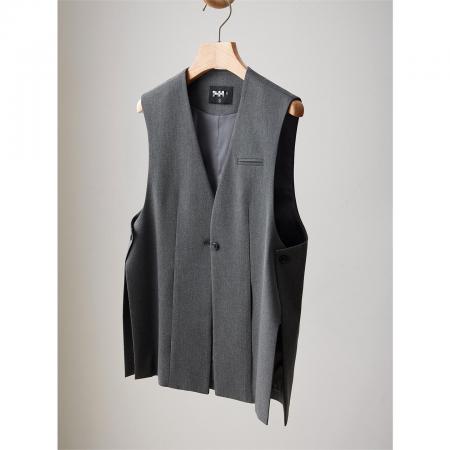 BY18404# 外穿简约西装马甲女新款时尚高级感宽松显瘦气质无袖坎肩外套 服裝批發女裝批發服飾貨源