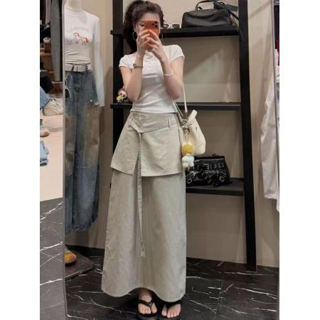 BY18408# 春季新款宽松休闲设计韩版显瘦屁帘半身裙女 服裝批發女裝批發服飾貨源