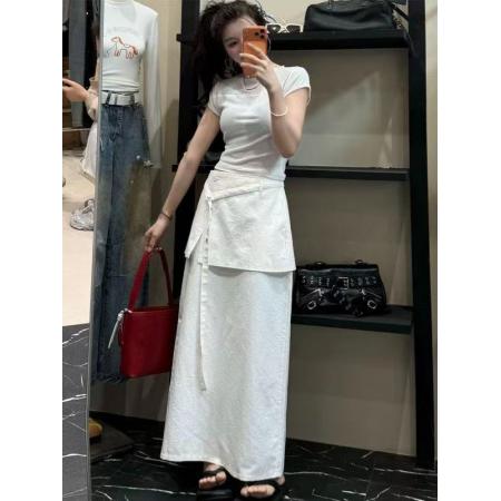 BY18408# 春季新款宽松休闲设计韩版显瘦屁帘半身裙女 服裝批發女裝批發服飾貨源