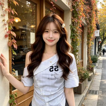 BY18448# 韩系纯欲学院风斜肩短袖衬衫女春季条纹收腰衬衣修身显瘦短款上衣 服裝批發女裝批發服飾貨源