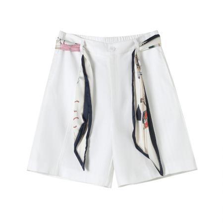 BY18508# 夏季新款天丝亚麻五分裤阔腿裤A字短裤薄款棉麻裤女 服裝批發女裝批發服飾貨源