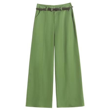 BY18514# 夏季新款天丝亚麻阔腿裤防晒休闲裤冰丝直筒拖地裤女 服裝批發女裝批發服飾貨源