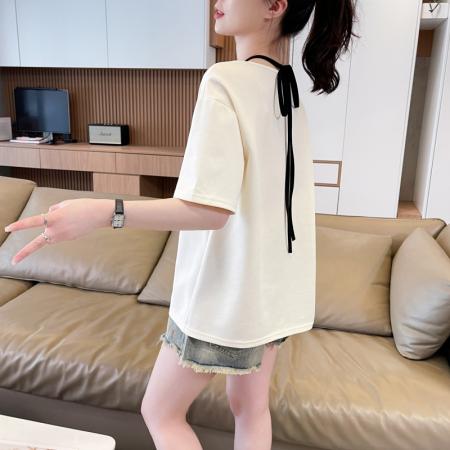 BY18523# 纯棉炸街抖音质量短袖t恤女潮新款上衣大码女装 服裝批發女裝批發服飾貨源