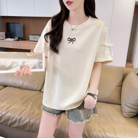 BY18526# 纯棉炸街抖音质量短袖t恤女潮新款上衣大码女装 服裝批發女裝批發服飾貨源