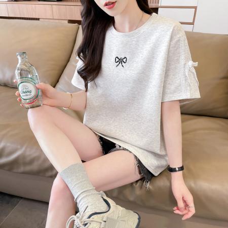 BY18526# 纯棉炸街抖音质量短袖t恤女潮新款上衣大码女装 服裝批發女裝批發服飾貨源