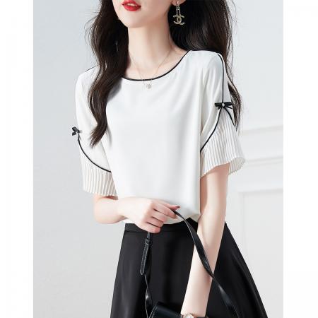 BY18562# 夏季新品清新气质减龄显白夏季新款时尚百搭显瘦衬衫女 服裝批發女裝批發服飾貨源