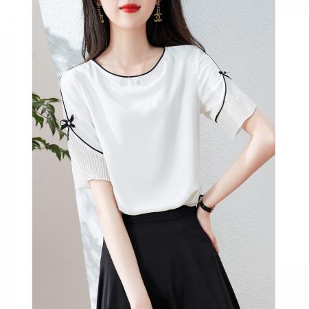 BY18562# 夏季新品清新气质减龄显白夏季新款时尚百搭显瘦衬衫女 服裝批發女裝批發服飾貨源