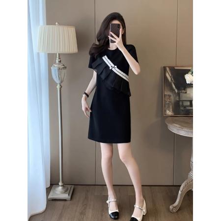 BY18624# 今年流行超好看t恤连衣裙女夏季显瘦气质小个子洋气减龄短袖裙子 服裝批發女裝批發服飾貨源