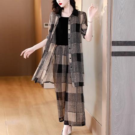 BY18632# 装夏装新款时尚穿搭套装女人时髦洋气阔太太贵夫人 服裝批發女裝批發服飾貨源