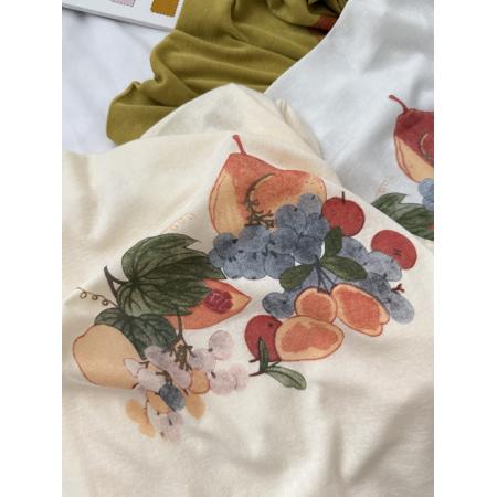 BY18664# 夏季韩系趣味印花百搭收腰小衫女夏新款显瘦百搭上衣 服裝批發女裝批發服飾貨源