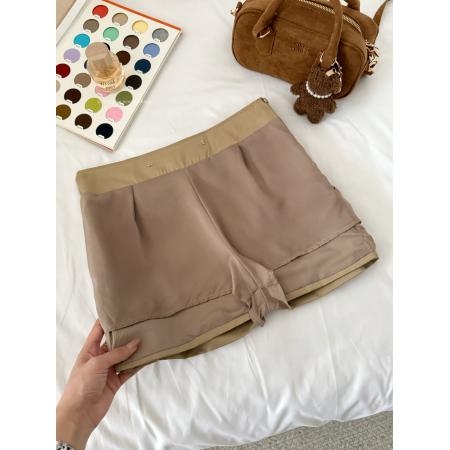 BY18669# 卡其色低腰半身裙女辣妹设计感防走光a字包臀短裙子 服裝批發女裝批發服飾貨源