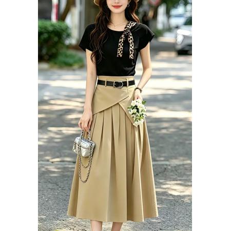 BY18706# 专柜品质有货巨好看的夏季穿搭一整套新款通勤气质上下套长裙 服裝批發女裝批發服飾貨源