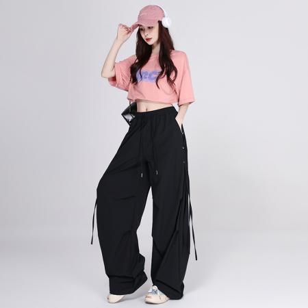 BY18734# 体操服显瘦爵士舞演出服宽松减龄街舞超酷套装 服裝批發女裝批發服飾貨源