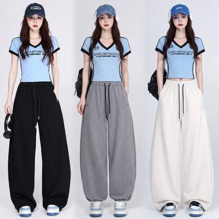 BY18737# 爵士舞演出服显瘦宽松减龄街舞超酷套装 服裝批發女裝批發服飾貨源