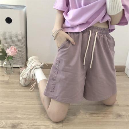 BY18775# 鱼鳞休闲运动短裤女 服裝批發女裝批發服飾貨源