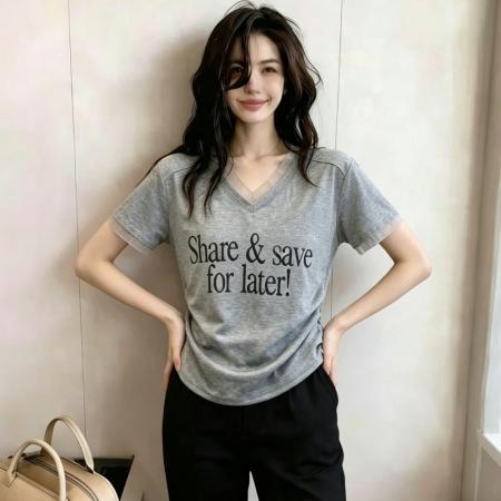 BY18800# 夏季新款拼接蕾丝英文字母简约收腰短袖T恤上衣女 服裝批發女裝批發服飾貨源