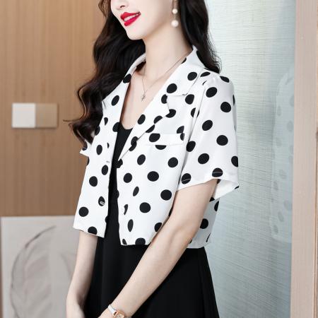 BY18842# 雪纺小西装外套女夏季新款薄款休闲小个子防晒衣西服 服裝批發女裝批發服飾貨源