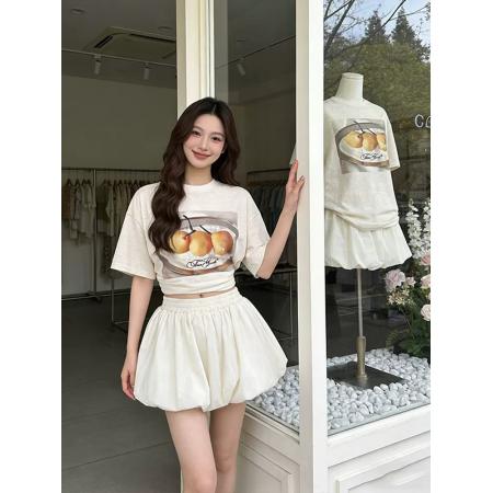BY18855# 棉春夏装短袖T恤女韩版印花 服裝批發女裝批發服飾貨源