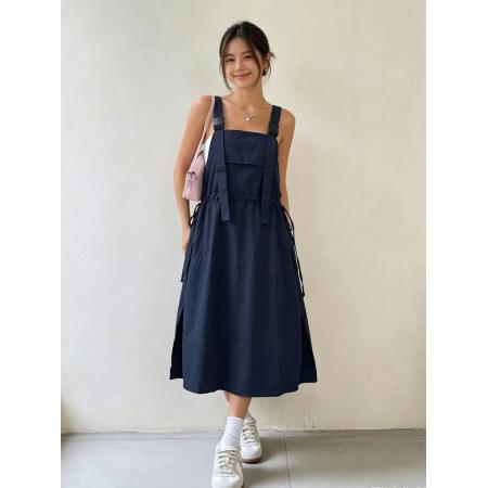 BY18927# 遮肉背带裙新品设计感连衣裙休闲爆款精致通勤 服裝批發女裝批發服飾貨源