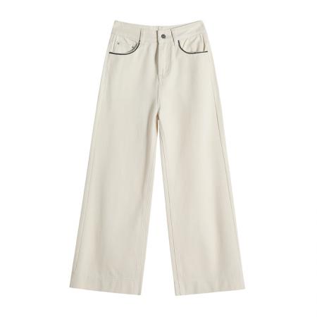 BY18969# 九分直筒牛仔裤女春秋夏季新款宽松垂感韩版显瘦小个子裤 服裝批發女裝批發服飾貨源