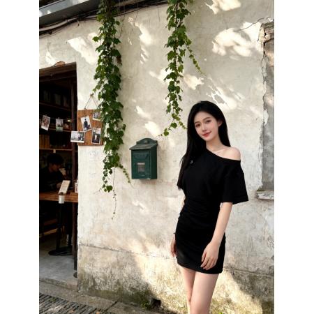 BY19200# 韩系高级感短袖时尚套装女夏季新款女装别致修身显瘦包臀裙 服裝批發女裝批發服飾貨源