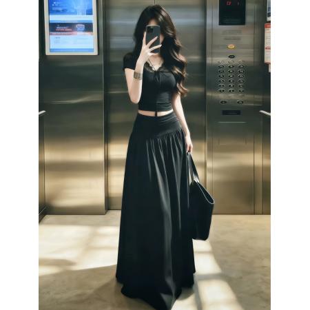 BY19223# 超火气质一整套ootd穿搭韩系独特漂亮绝美清纯系松弛感套装女 服裝批發女裝批發服飾貨源