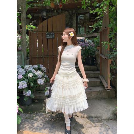BY19249# 重工烫钻立体蝴蝶针织衫女夏季新款圆领修身显瘦百搭短袖t恤上衣 服裝批發女裝批發服飾貨源