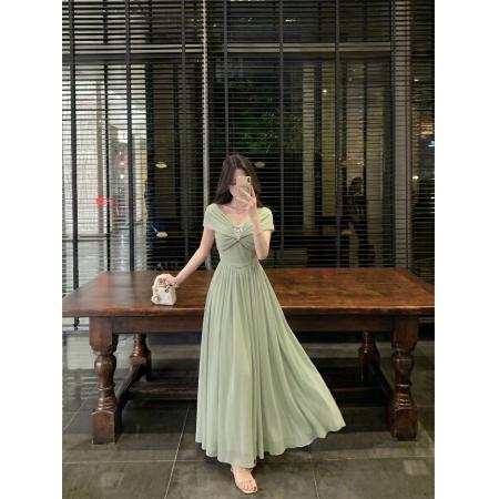 BY19297# 一衣多穿夏季礼服裙白月光抹胸收腰显瘦网纱大摆裙长裙 服裝批發女裝批發服飾貨源