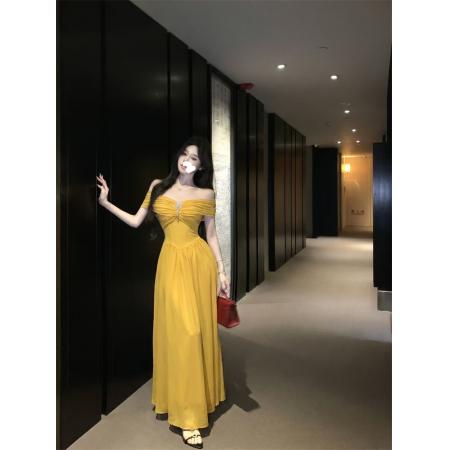 BY19297# 一衣多穿夏季礼服裙白月光抹胸收腰显瘦网纱大摆裙长裙 服裝批發女裝批發服飾貨源